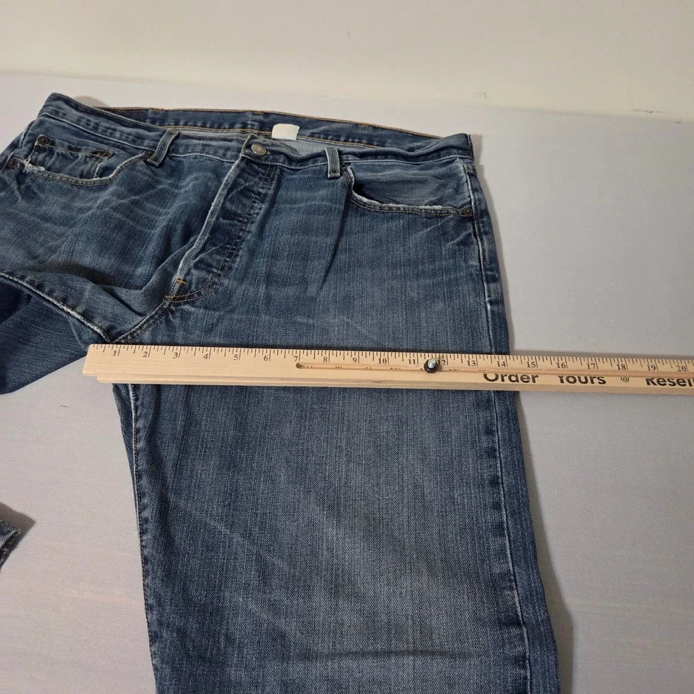 VTG Levi's 501 Original Y2K Jeans Men 40x30 Blue Denim Button Fly Straight Leg